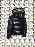 SHINY BLACK PUFFER JACKET