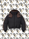 REVERSIBLE PUFFER JACKET BLACK & BROWN