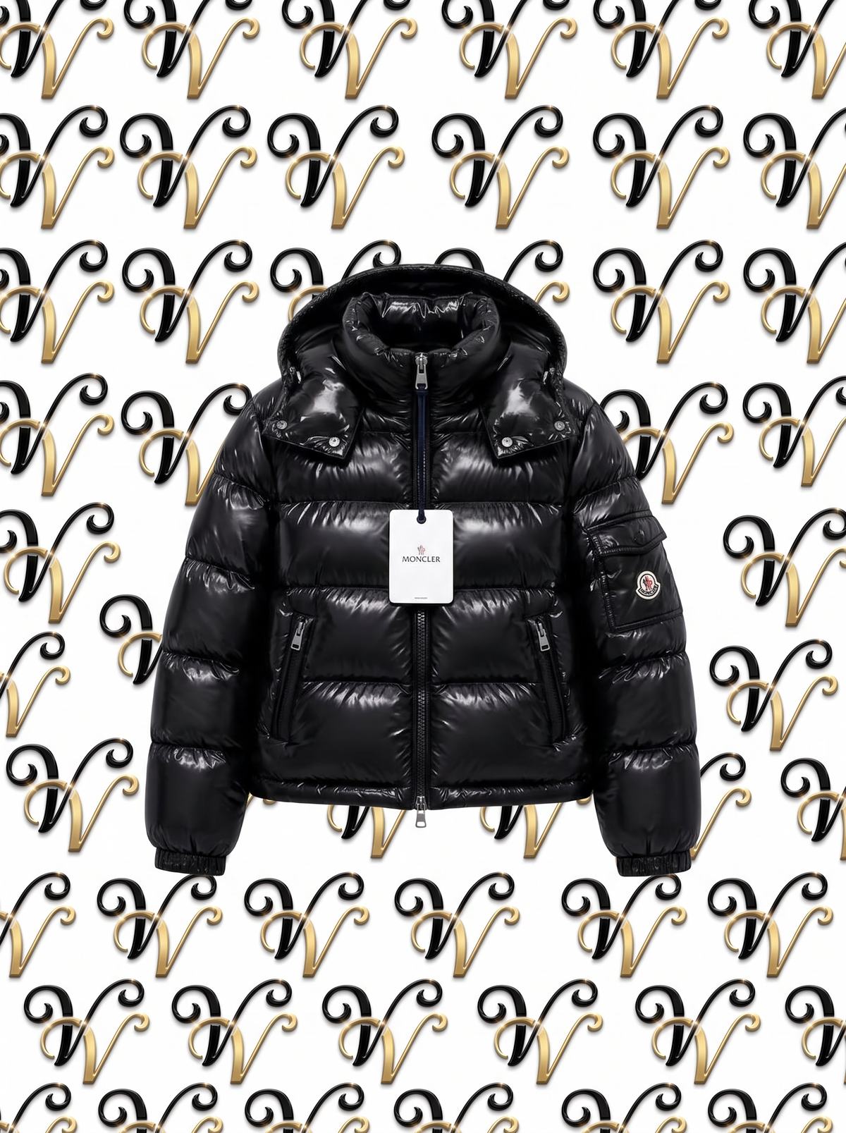 BLACK SHINY PUFFER