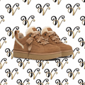 BROWN FRINGE LACE SNEAKER