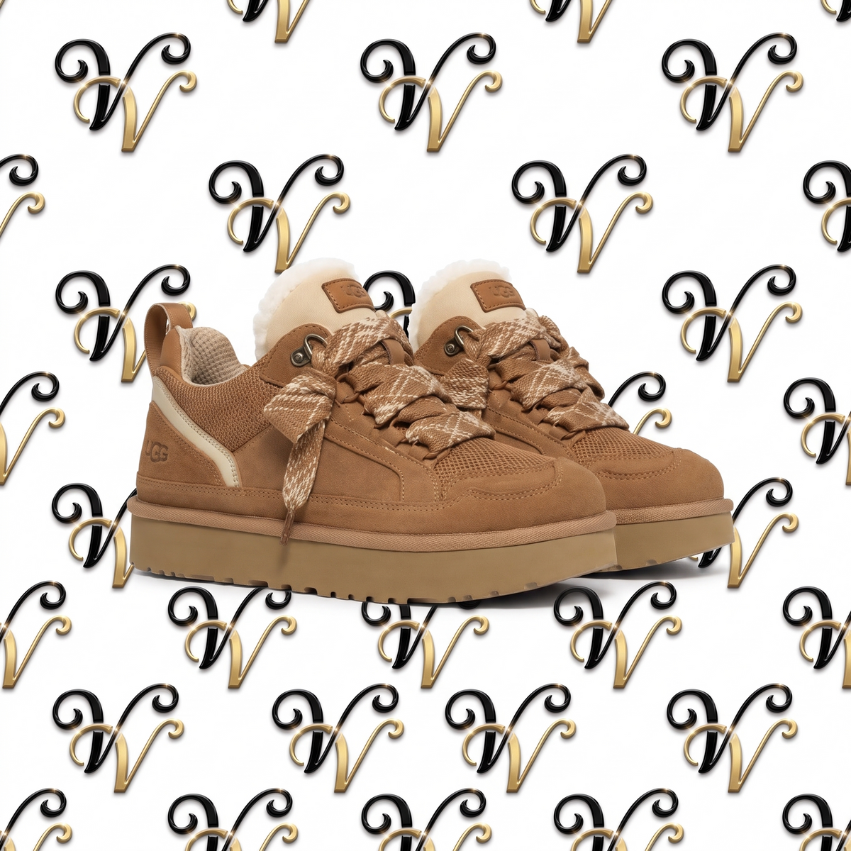 BROWN FRINGE LACE SNEAKER