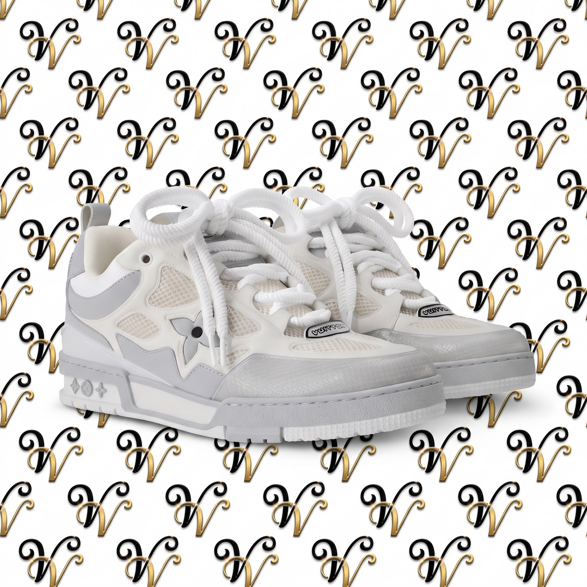 WHITE & BEIGE SNEAKER