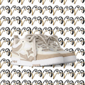 BLACK FLOWER LOGO SNEAKER