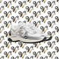 WHITE & SILVER LOGO SNEAKER
