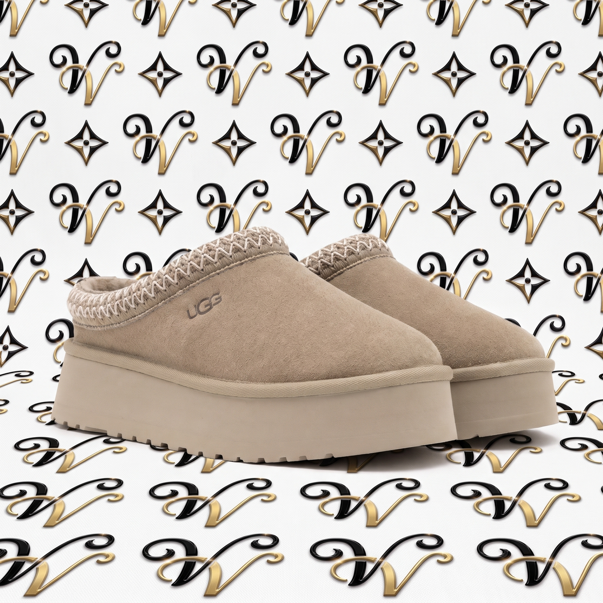 TAN TRIM SLIPPER